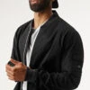 Division Ripstop Bomber Jacket - Black -ALO ACTIVEWEAR SALE M4141R 01 b1 s3 a1 1 m93
