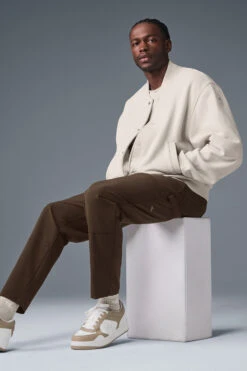 Renown Varsity Jacket - Bone 9 Renown Varsity Jacket - Bone -ALO ACTIVEWEAR SALE M4144R 03040 b1 s1 a4 1 m221