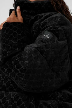Debossed Corduroy Stage Puffer - Black -ALO ACTIVEWEAR SALE M4150R 01 b1 s1 a4 1 m76