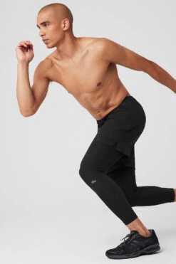 Stability 2-In-1 Pant - Black/Black -ALO ACTIVEWEAR SALE M5047R 01 b1 s3 a4 2 m154