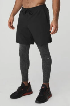 Stability 2-In-1 Pant - Black/Dark Grey Marl -ALO ACTIVEWEAR SALE M5047R 02725 b1 s3 a2 1 m93