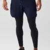 Stability 2 In 1 Pant - Navy/Black 1 Stability 2 In 1 Pant - Navy/Black -ALO ACTIVEWEAR SALE M5047R 04660 b1 s3 a1 1 m93