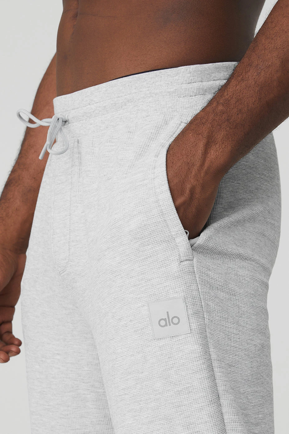 Micro Waffle Fast Break Sweatpant - Athletic Heather Grey 6 Micro Waffle Fast Break Sweatpant - Athletic Heather Grey - Image 4