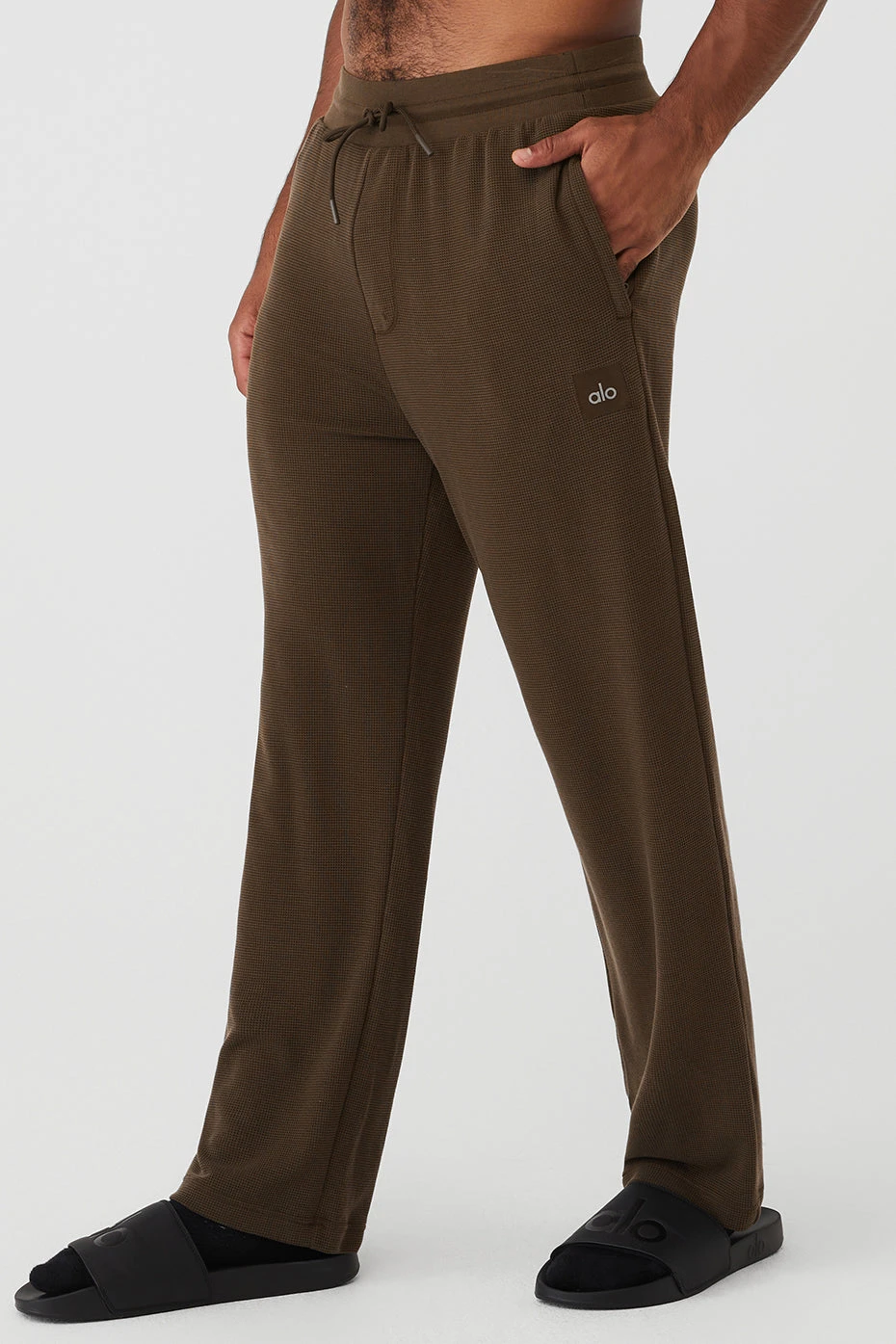 Micro Waffle Fast Break Sweatpant - Espresso 5 Micro Waffle Fast Break Sweatpant - Espresso - Image 3