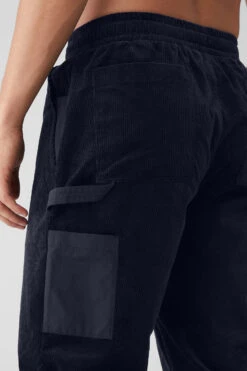 Corduroy District Sweatpant - Navy 11 Corduroy District Sweatpant - Navy -ALO ACTIVEWEAR SALE M5139R 03842 b1 s3 a5 1 m108