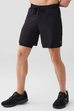 7" Unity 2-In-1 Short - Black/Black -ALO ACTIVEWEAR SALE M6060R 0101 b1 s3 a2 1 m108