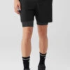 7" Unity 2-In-1 Short - Black/Dark Grey Marl -ALO ACTIVEWEAR SALE M6060R 02725 b1 s3 a1 1 m108