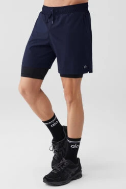 7'' Unity 2 In 1 Short - Navy/Black -ALO ACTIVEWEAR SALE M6060R 04660 b1 s3 a2 1 m108