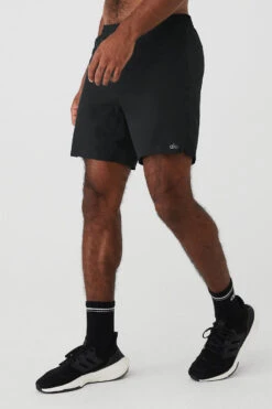 7" Traction Short - Black -ALO ACTIVEWEAR SALE M6081R 01 b1 s1 a2 1 m93