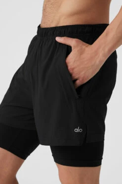 5" Revival 2-In-1 Short - Black/Black -ALO ACTIVEWEAR SALE M6114R 0101 b1 s3 a4 1 m108