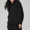 Renown Heavy Weight Hoodie - Black -ALO ACTIVEWEAR SALE U3013R 01 b1 s1 a1 1 m54