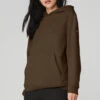 Renown Heavy Weight Hoodie - Espresso -ALO ACTIVEWEAR SALE U3013R 04064 b1 s1 a1 1 m54