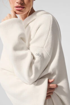 Scholar Hooded Sweater - Ivory 10 Scholar Hooded Sweater - Ivory -ALO ACTIVEWEAR SALE U3026R 03299 b1 s1 a4 1 m91