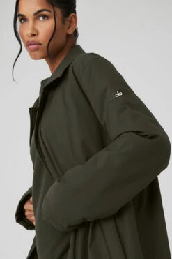 Signature Overcoat - Stealth Green 10 Signature Overcoat - Stealth Green -ALO ACTIVEWEAR SALE U4010R 04672 b1 s1 a4 1 m18