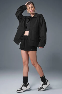 Unisex One Up Jacket - Black -ALO ACTIVEWEAR SALE U4020R 01 b1 s1 a3 1 m91