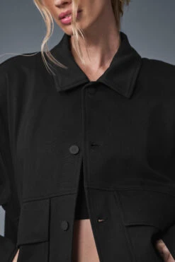 Unisex One Up Jacket - Black -ALO ACTIVEWEAR SALE U4020R 01 b1 s1 a5 1 m91