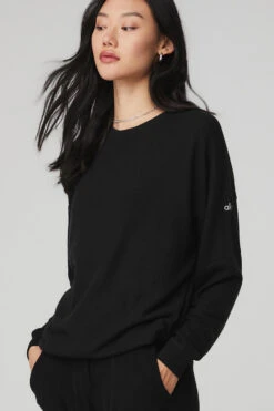 Soho Pullover - Black 9 Soho Pullover - Black -ALO ACTIVEWEAR SALE W3295R 01 b1 s1 a4 1 m54