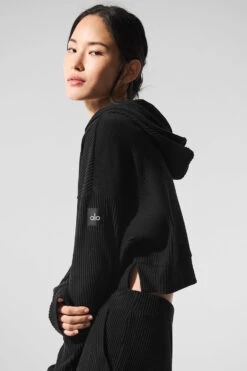 Muse Hoodie - Black 10 Muse Hoodie - Black -ALO ACTIVEWEAR SALE W3438R 01 b1 s1 a4 1 m191