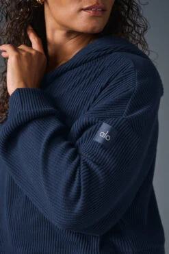 Muse Hoodie - Navy -ALO ACTIVEWEAR SALE W3438R 03842 b1 s1 a4 1 m182