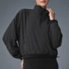 Cropped Elevation Coverup - Black -ALO ACTIVEWEAR SALE W3680R 01 b1 s1 a1 1 m54
