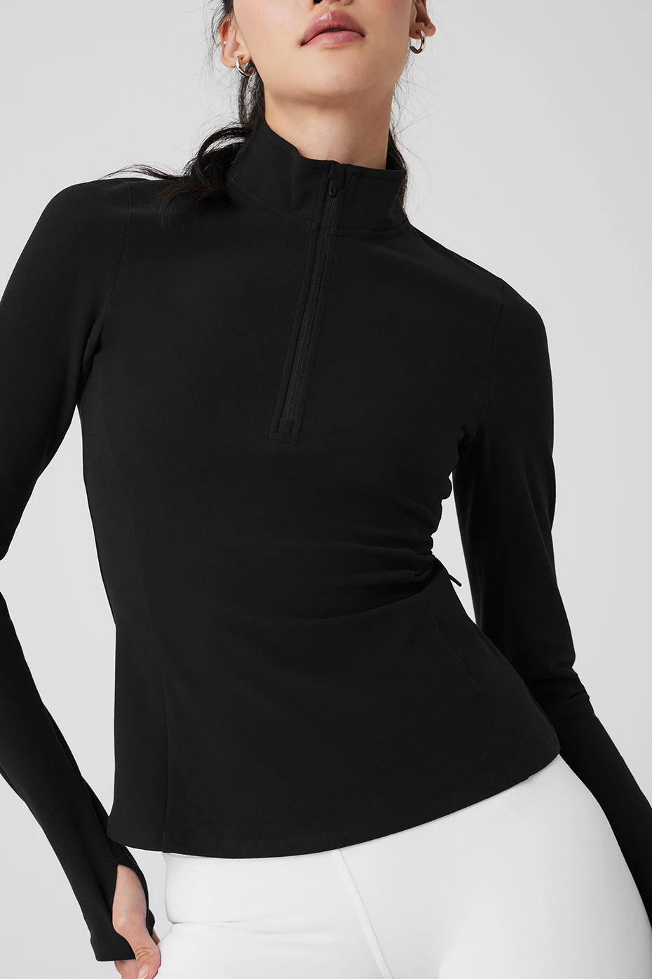 Alosoft 1/2 Zip Rapid Pullover - Black 7 Alosoft 1/2 Zip Rapid Pullover - Black - Image 5