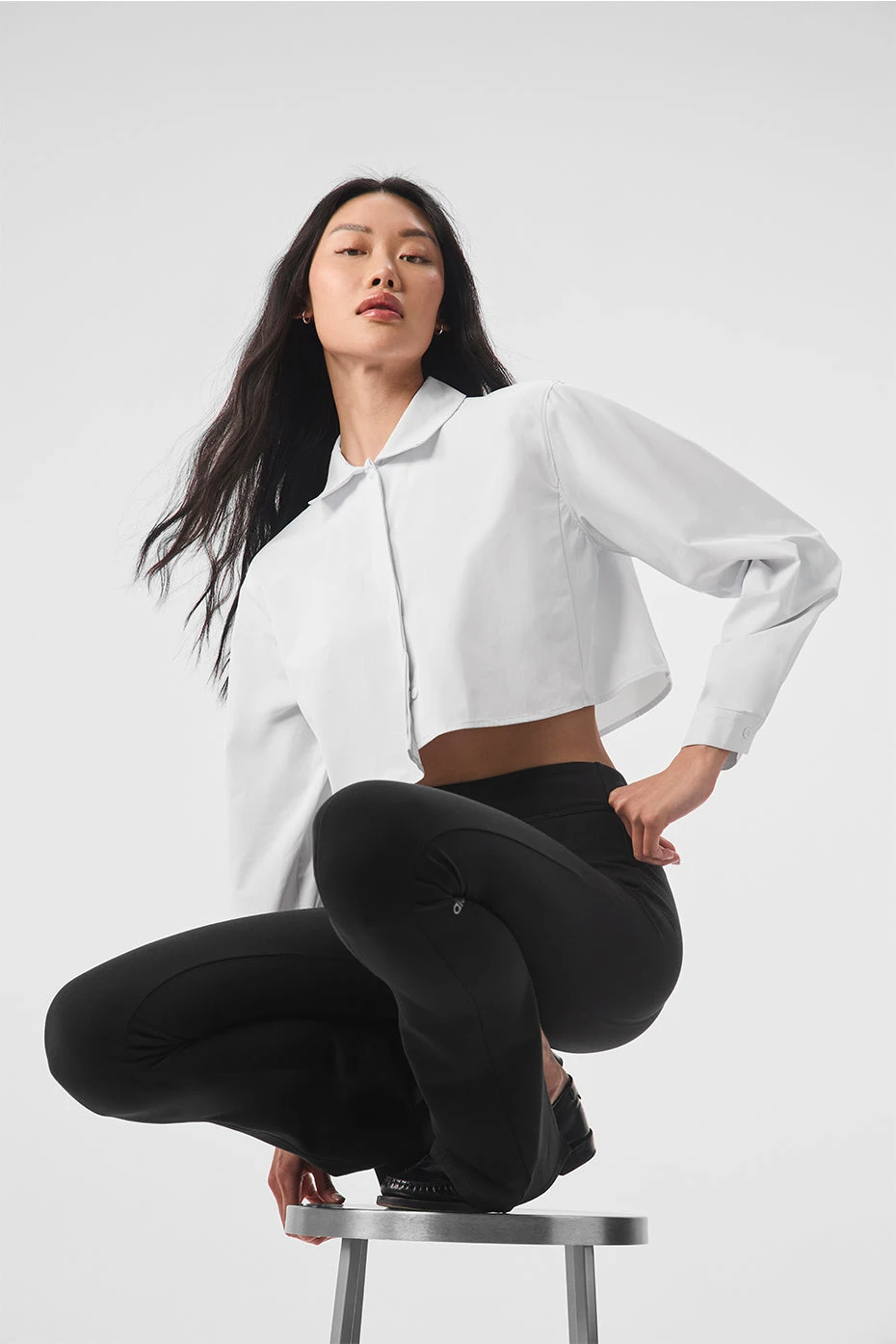 Cropped Take Me Out Button Up - White 3 Cropped Take Me Out Button Up - White