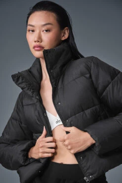 Gold Rush Puffer - Black -ALO ACTIVEWEAR SALE W4380R 01 b1 s1 a4 m54