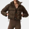 Gold Rush Puffer - Espresso -ALO ACTIVEWEAR SALE W4380R 04064 b1 s1 a1 1 m205