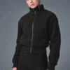 Micro Sherpa Destiny Jacket - Black 1 Micro Sherpa Destiny Jacket - Black -ALO ACTIVEWEAR SALE W4485R 01 b1 s1 a1 1 m224