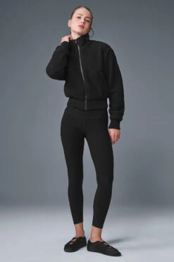 Micro Sherpa Destiny Jacket - Black 9 Micro Sherpa Destiny Jacket - Black -ALO ACTIVEWEAR SALE W4485R 01 b1 s1 a4 1 m224