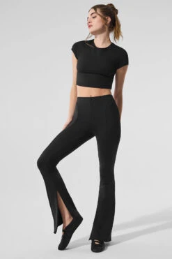 High-Waist Zip It Flare Legging - Black 11 High-Waist Zip It Flare Legging - Black -ALO ACTIVEWEAR SALE W51030R 01 b1 s1 a5 1 m224