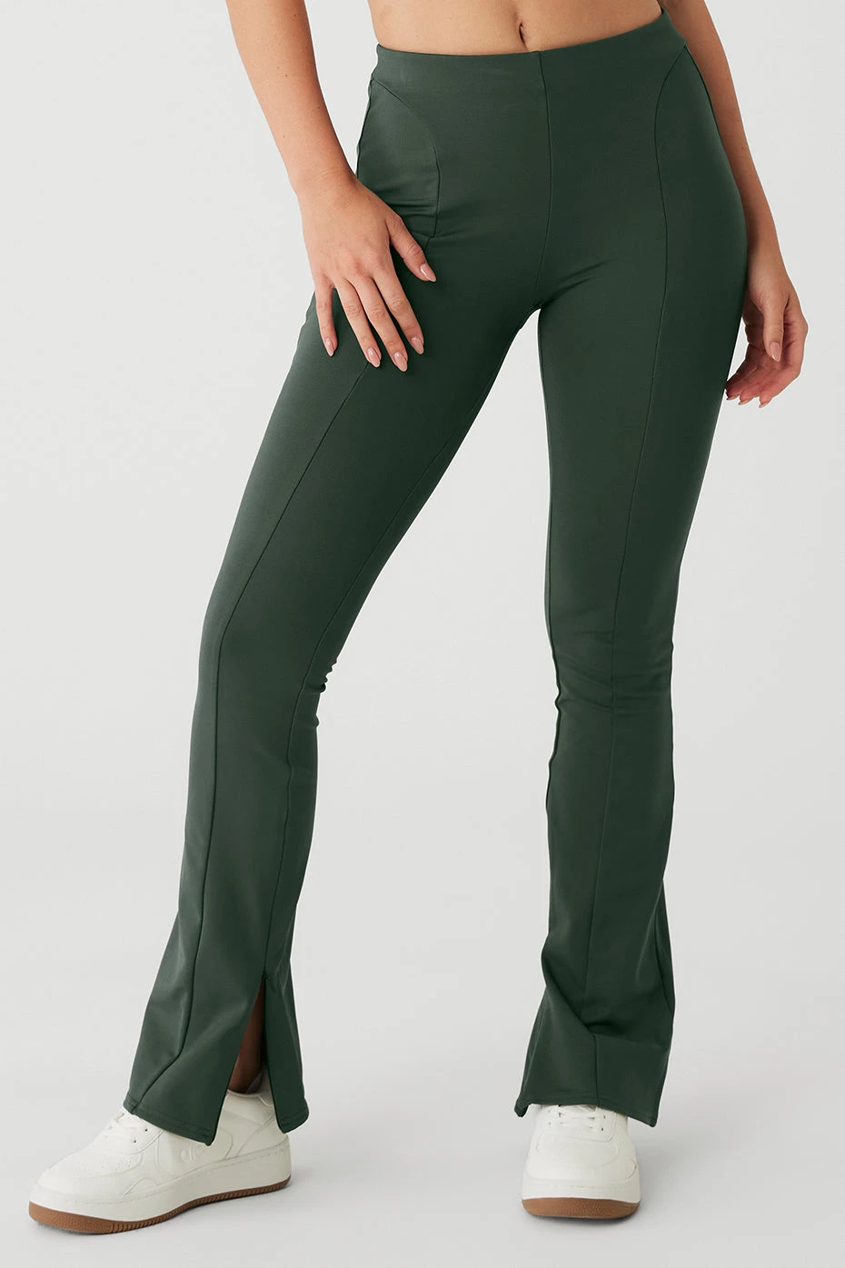 High-Waist Zip It Flare Legging - Dark Cactus 3 High-Waist Zip It Flare Legging - Dark Cactus