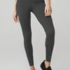 Pinstripe Jacquard Extreme High-Waist Legging - Anthracite/Black -ALO ACTIVEWEAR SALE W51078R 00282 b1 s1 a1 1 m90