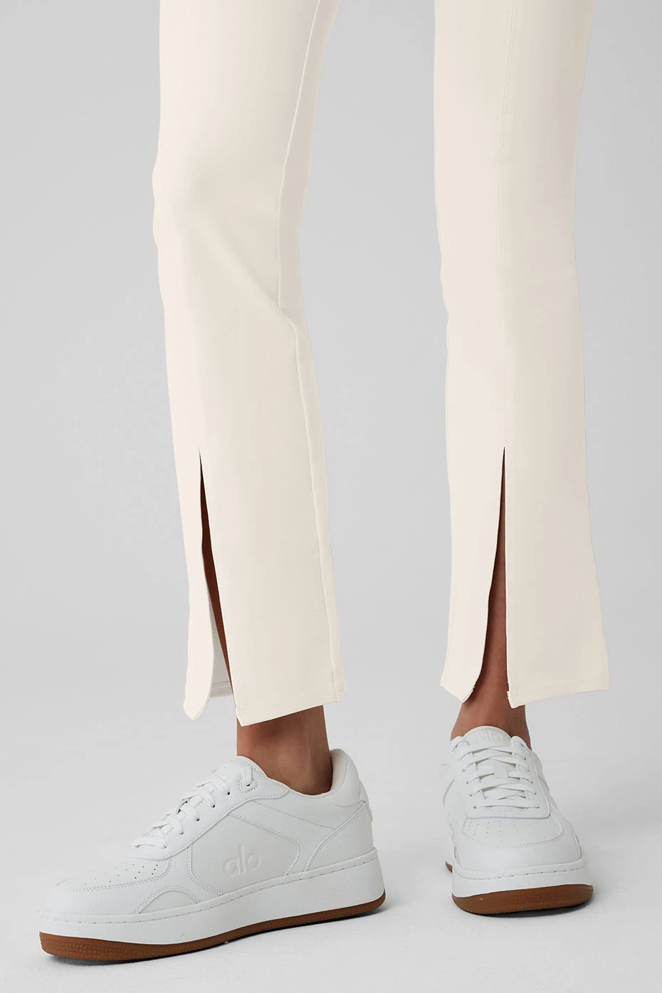 Airbrush High-Waist 7/8 Flutter Legging - Ivory 6 Airbrush High-Waist 7/8 Flutter Legging - Ivory - Image 4