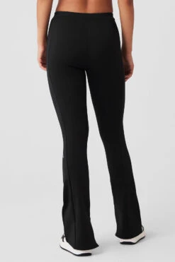 High-Waist 7/8 Zip It Flare Legging - Black -ALO ACTIVEWEAR SALE W51115R 01 b1 s1 a3 1 m125