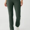 High-Waist 7/8 Zip It Flare Legging - Dark Cactus -ALO ACTIVEWEAR SALE W51115R 04059 b1 s1 a1 1 m76 a5cb2654 796f 43cd a88f b8fe0cba952d
