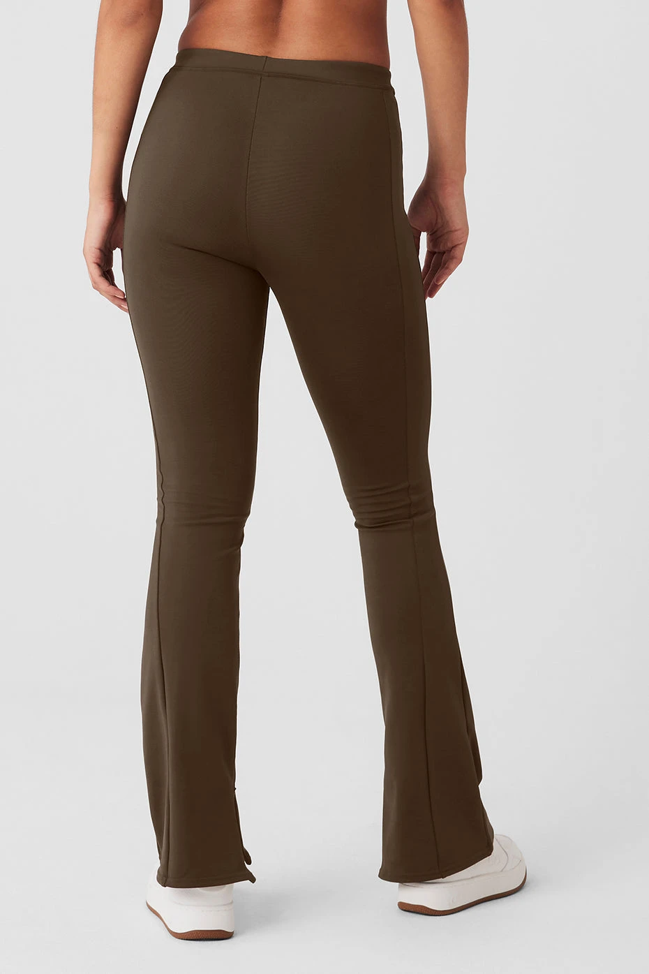 High-Waist 7/8 Zip It Flare Legging - Espresso 4 High-Waist 7/8 Zip It Flare Legging - Espresso - Image 2