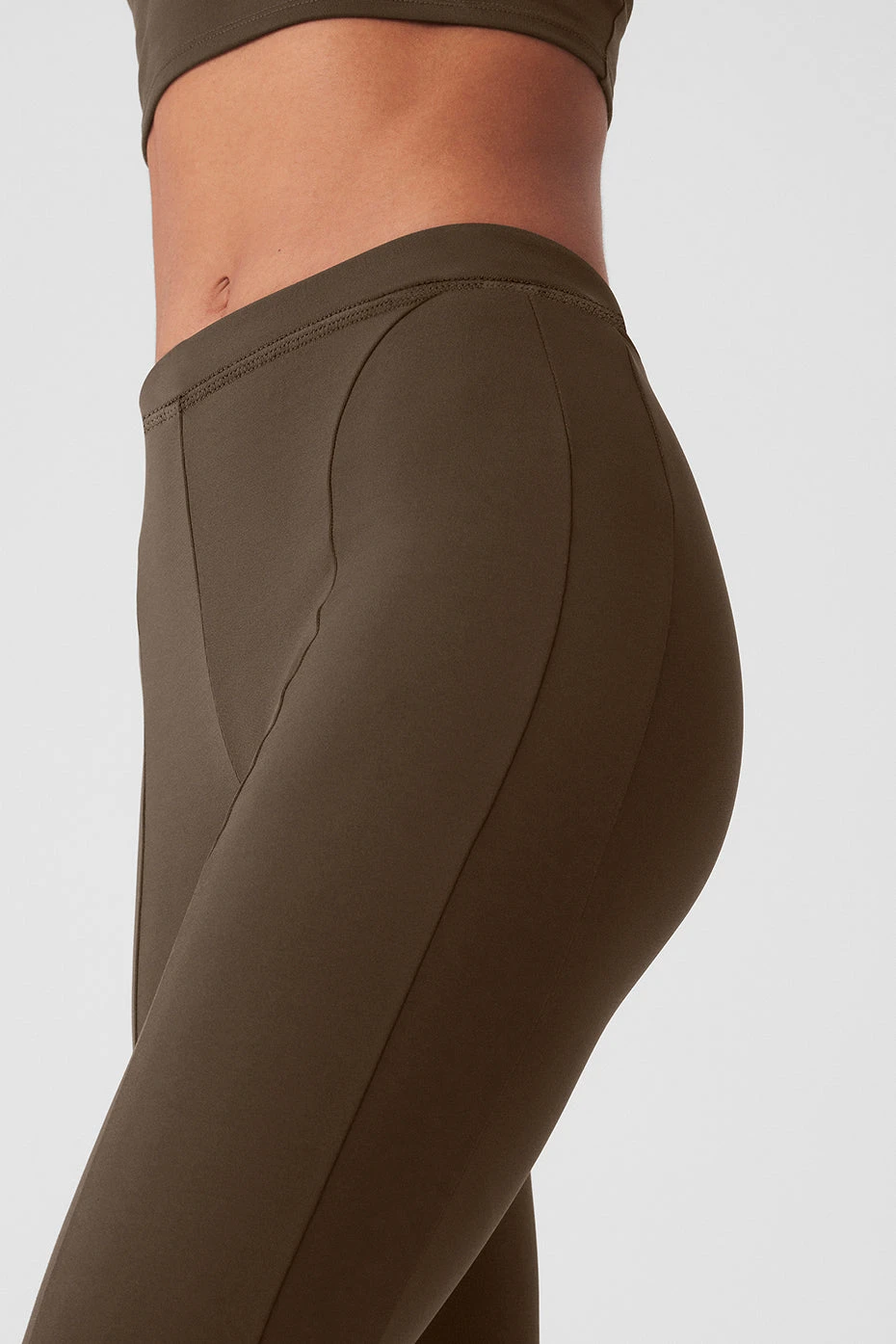 High-Waist 7/8 Zip It Flare Legging - Espresso 6 High-Waist 7/8 Zip It Flare Legging - Espresso - Image 4