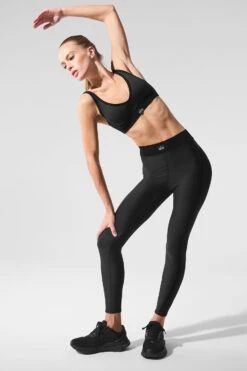 Airlift High-Waist 7/8 Line Up Legging - Black -ALO ACTIVEWEAR SALE W51154R 01 b1 s1 a3 1 m224
