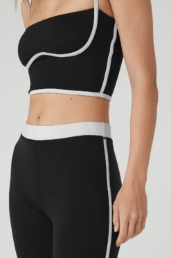 Airbrush High-Waist Streamlined Legging - Black/White -ALO ACTIVEWEAR SALE W51160R 0100 b1 s1 a4 1 m89