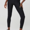 Ribbed Airlift High-Waist 7/8 Enchanted Legging - Black 2 Ribbed Airlift High-Waist 7/8 Enchanted Legging - Black -ALO ACTIVEWEAR SALE W51195R 01 b1 s1 a1 1 m100