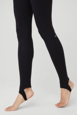 Airbrush High-Waist Enso Legging - Black -ALO ACTIVEWEAR SALE W51199R 01 b1 s1 a5 1 m54