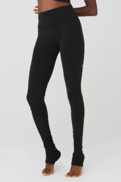 Airbrush High-Waist Highlight Goddess Legging - Black -ALO ACTIVEWEAR SALE W51207R 01 b1 s1 a3 1 m100