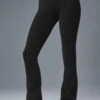Airbrush High-Waist Kick-Back Legging - Black -ALO ACTIVEWEAR SALE W51232R 01 b1 s1 a1 1 m206