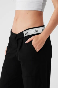 Flip It Trouser - Black -ALO ACTIVEWEAR SALE W51261R 001 b1 s1 a4 1 m89