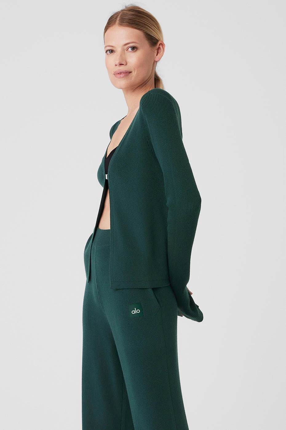 Knit Salana Cardigan - Midnight Green 6 Knit Salana Cardigan - Midnight Green - Image 4