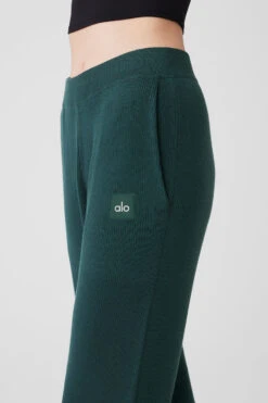 Knit High-Waist Salana Wide Leg Pant - Midnight Green -ALO ACTIVEWEAR SALE W51262R 04570 b1 s1 a4 1 m177 79b6e9c2 3b2d 43b8 88d5 77ac6630b8ee