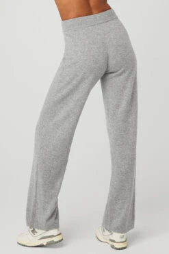 Cashmere High-Waist Jet Set Wide Leg Pant - Dove Grey Heather 8 Cashmere High-Waist Jet Set Wide Leg Pant - Dove Grey Heather -ALO ACTIVEWEAR SALE W51266R 02288 b1 s1 a3 1 m18