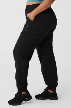 High-Waist Break Line Jogger - Black 18 High-Waist Break Line Jogger - Black -ALO ACTIVEWEAR SALE W51319R 01 b1 s4 a3 1 m152