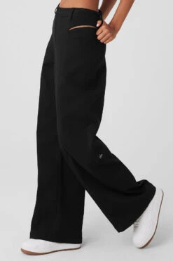 High-Waist Risk Taker Trouser - Black 9 High-Waist Risk Taker Trouser - Black -ALO ACTIVEWEAR SALE W51338R 01 b1 s1 a2 1 m18